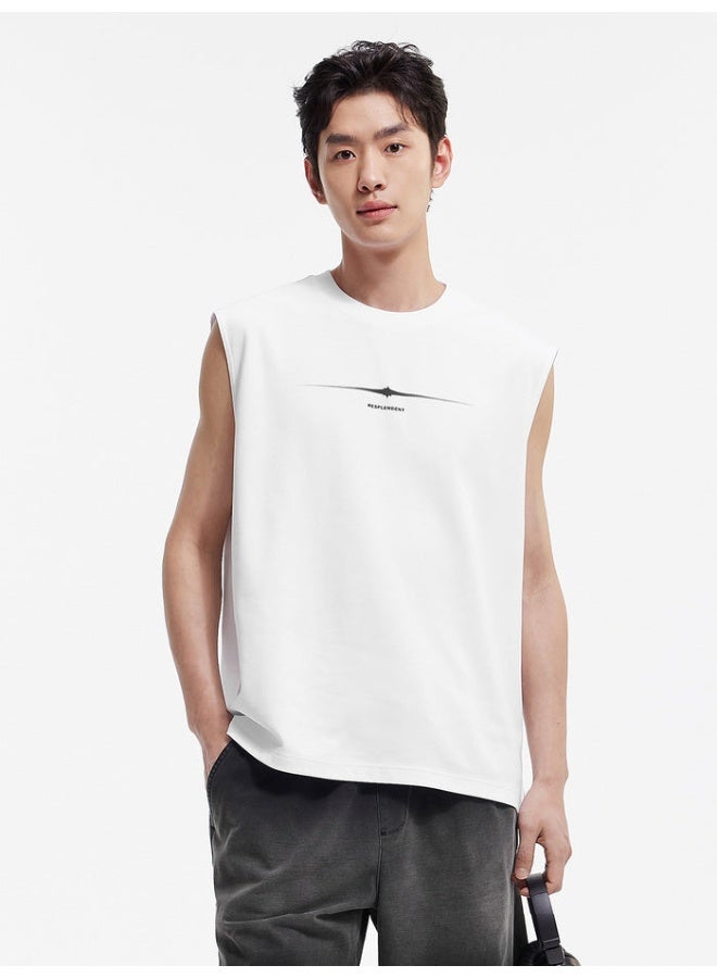 سيمير تيشيرت بدون أكمام بطبعات أمامية وخلفية للرجال - Image 1