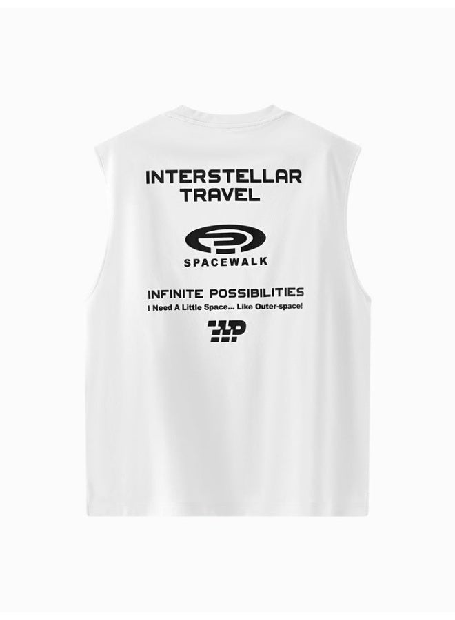 سيمير تيشيرت بدون أكمام بطبعات أمامية وخلفية للرجال - Image 5