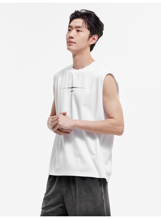 سيمير تيشيرت بدون أكمام بطبعات أمامية وخلفية للرجال - Image 2