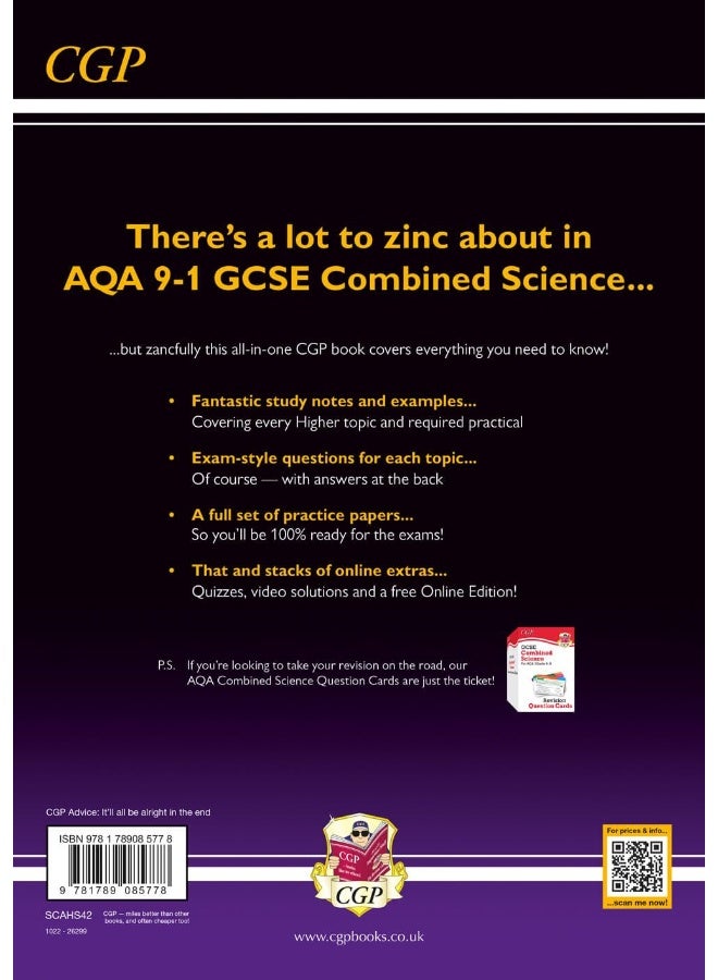 New GCSE Combined Science AQA Higher Complete Revision & Practice w/ Online Ed, Videos & Quizzes - Image 2