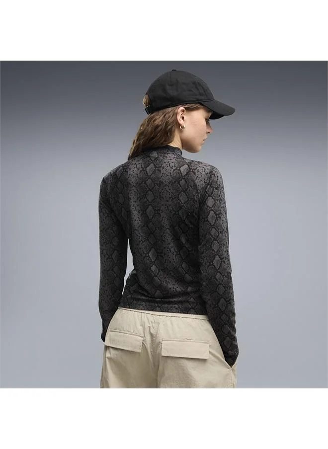 Puma Snake Pack Printed Mesh Tee Women