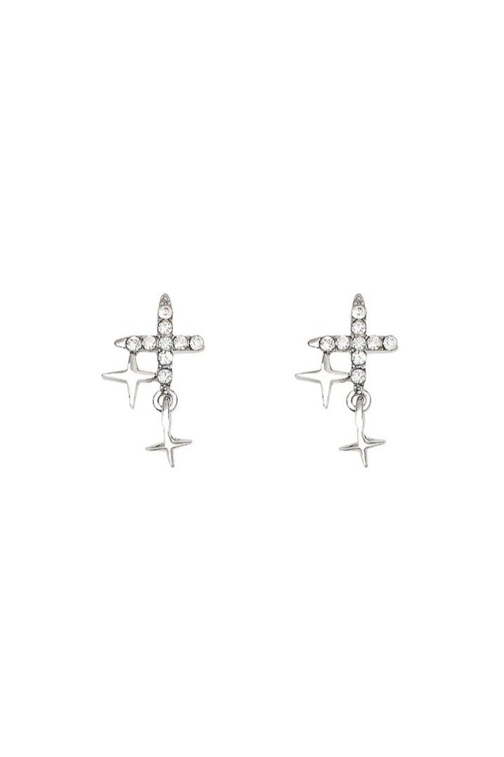 Goolsky أقراط نجمة رقيقة للنساء - أقراط CZ متلألئة بأسلوب كوري، مجوهرات خفيفة الوزن مضادة للحساسية للفتيات - Image 5