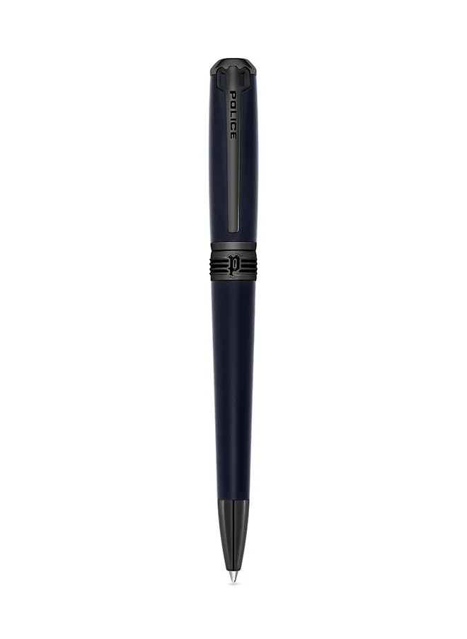 POLICE The Bradley Grey Plated Blue Color Featuring with Blue Ink Pen For Men