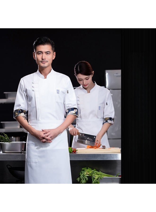 KUYING New Chef Workwear Top+Apron Set - Image 1