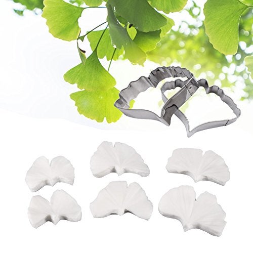 AK ART KITCHENWARE Sugar Paste Flower Veining Molds Petal Veiners Leaf Cutter Fontant Mold Cake Craft Tools ginkgo