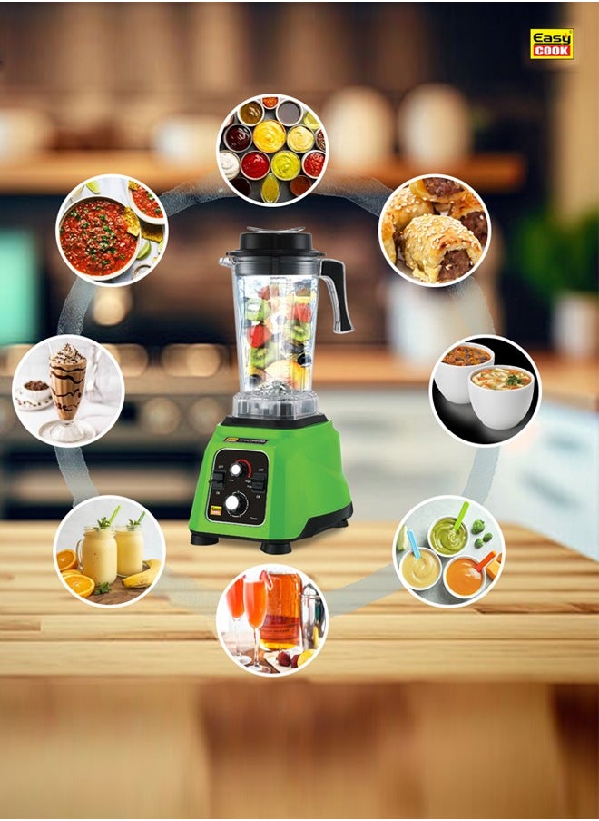 Easy Cook - MH15 Hardfighter 1500 Watt Mixer Juicer Grinder | Heavy Duty Commercial Blender | Industrial Blender | 4x Performance - Image 1