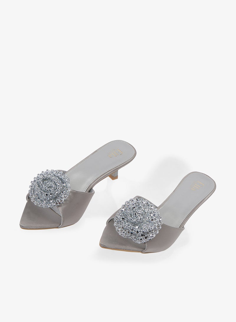 ايلا ليمتد اديشن صنادل بكعب ديامانتي - Image 4