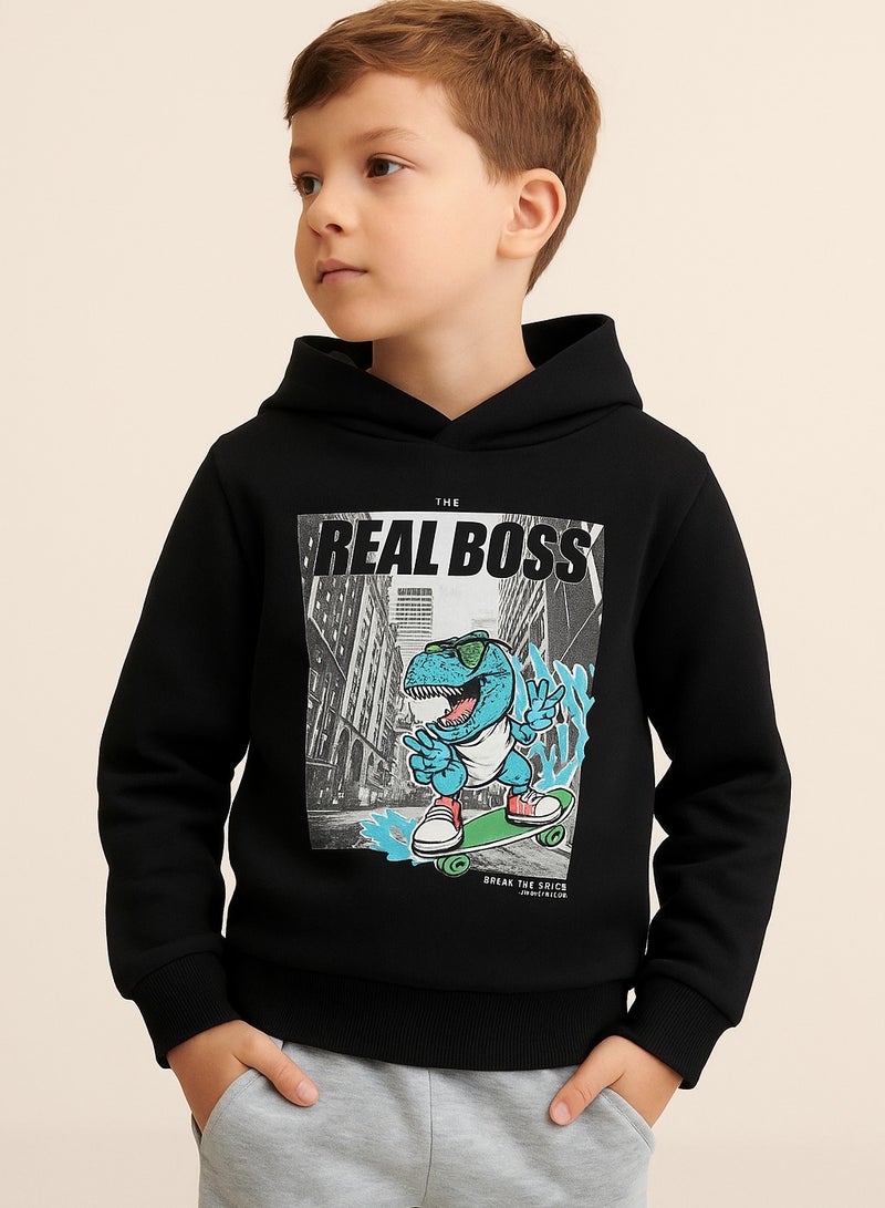 فكتور اند جين هودي برسومات ديناصور أسود للأولاد الرئيس الحقيقي - Image 5