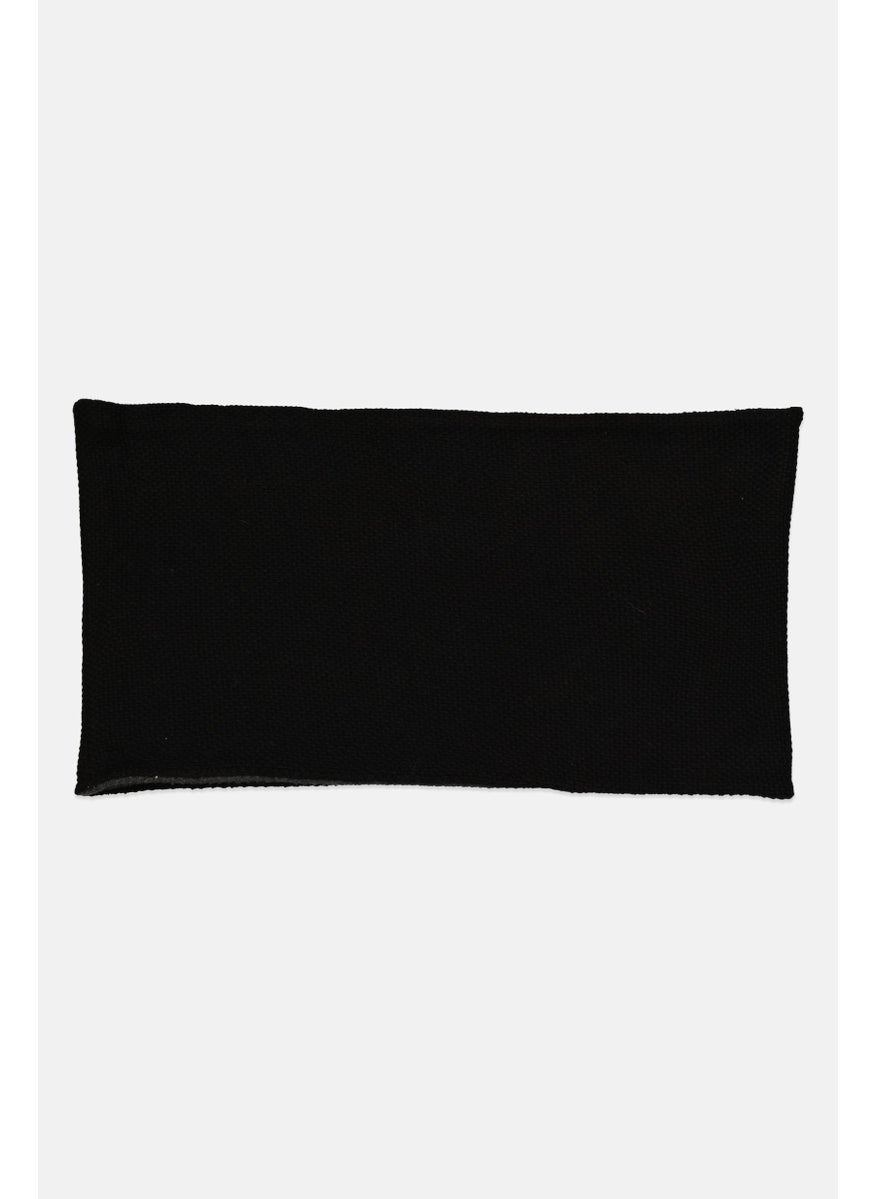 EMPORIO ARMANI Men Multifunction Collar Scarf 58 x 31  cm, Black  - Image 2