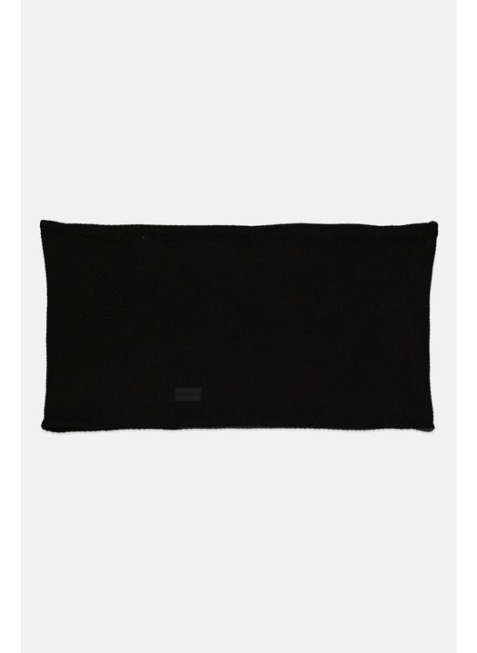 Men Multifunction Collar Scarf 58 x 31  cm, Black