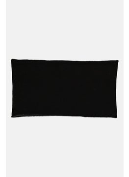EMPORIO ARMANI Men Multifunction Collar Scarf 58 x 31  cm, Black  - Image 2