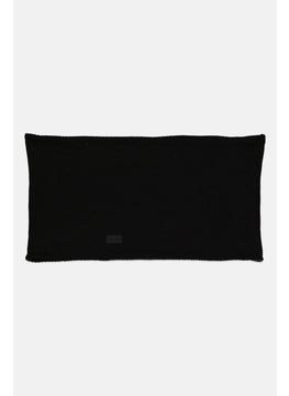 EMPORIO ARMANI Men Multifunction Collar Scarf 58 x 31  cm, Black  - Image 1
