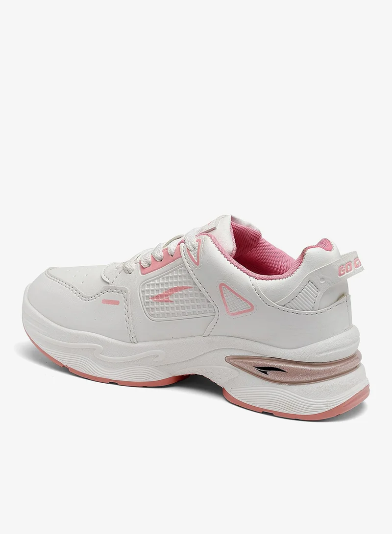 Asian  Lightweight Offwhite Pink Sneakers for Women and Girls for Women | Best Price UAE