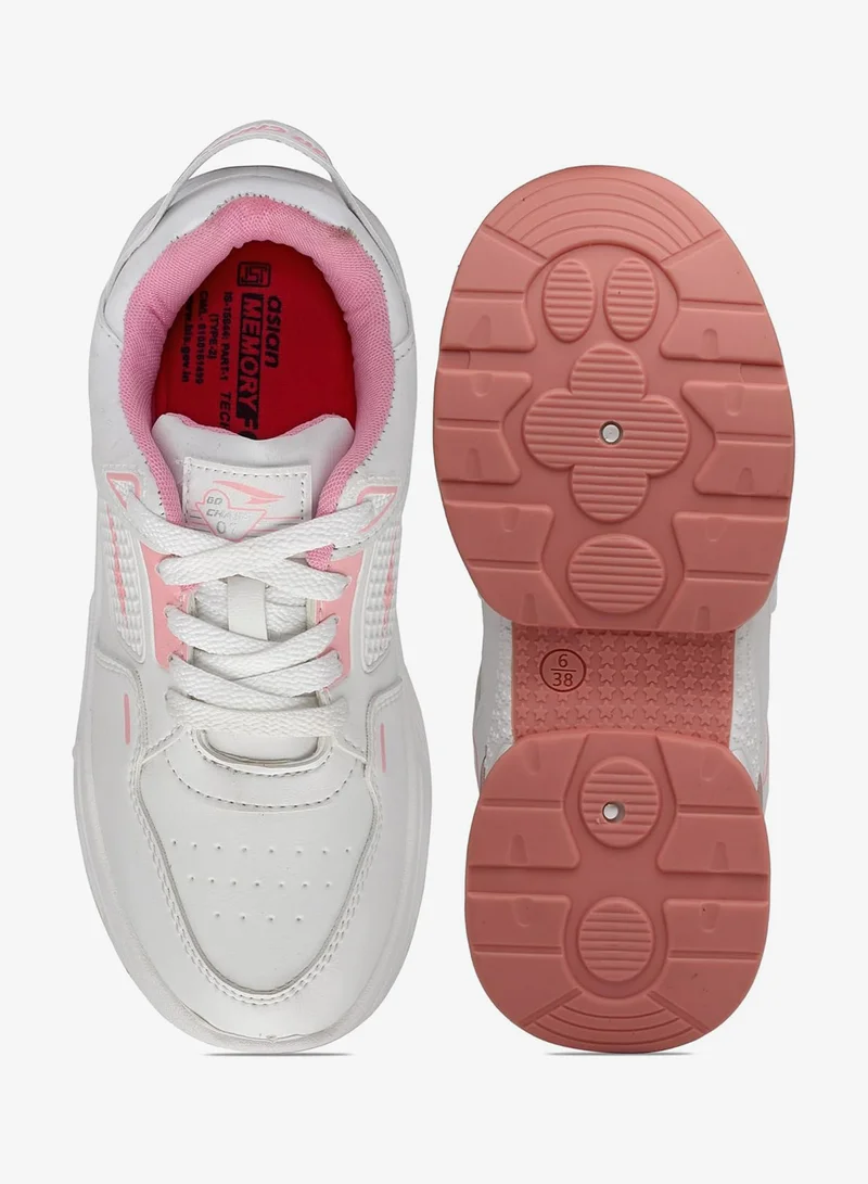 Asian  Lightweight Offwhite Pink Sneakers for Women and Girls for Women | Best Price UAE