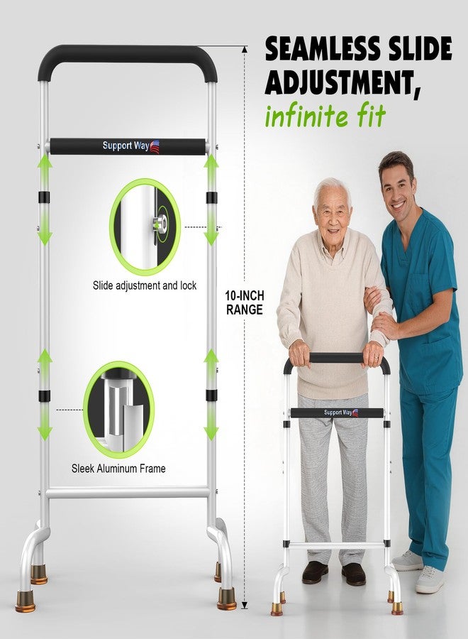 Support Way Stand Assist for Chair & Couch - Adjustable Standing Aid with Wide Base, Standing Up Canes for Toilet;Supports 600lbs, Mobility Tool for Elderly & Post-Surgery Recovery (Knee/Hip) - Image 2