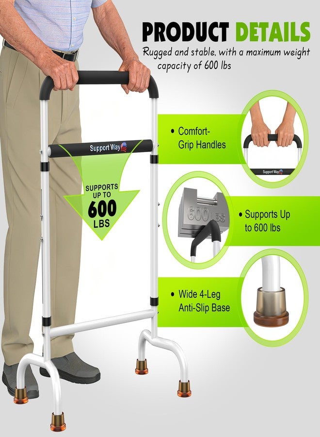 Support Way Stand Assist for Chair & Couch - Adjustable Standing Aid with Wide Base, Standing Up Canes for Toilet;Supports 600lbs, Mobility Tool for Elderly & Post-Surgery Recovery (Knee/Hip) - Image 3