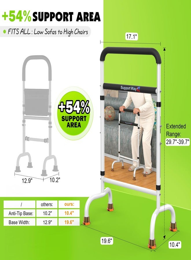 Support Way Stand Assist for Chair & Couch - Adjustable Standing Aid with Wide Base, Standing Up Canes for Toilet;Supports 600lbs, Mobility Tool for Elderly & Post-Surgery Recovery (Knee/Hip) - Image 4