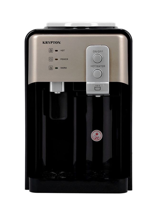 KRYPTON Hot and Normal Water Dispenser, 2 Taps | Stainless Steel Water Tank & Plastic ABS Housing Water Dispenser KNWD6380 Black and Gold - Image 2