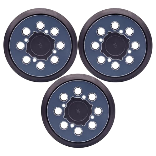 SHUTTLE GENIUS 3 Pack Replacement Sander Pads for Dewalt Sander, 5" 8 Hole Hook and Loop Orbital Sander Pad for DeWalt DWE64233 & N329079 Compatible with DWE6423/6423K, DWE6421/6421K, DWE6421-B2,DCW210B - Image 1