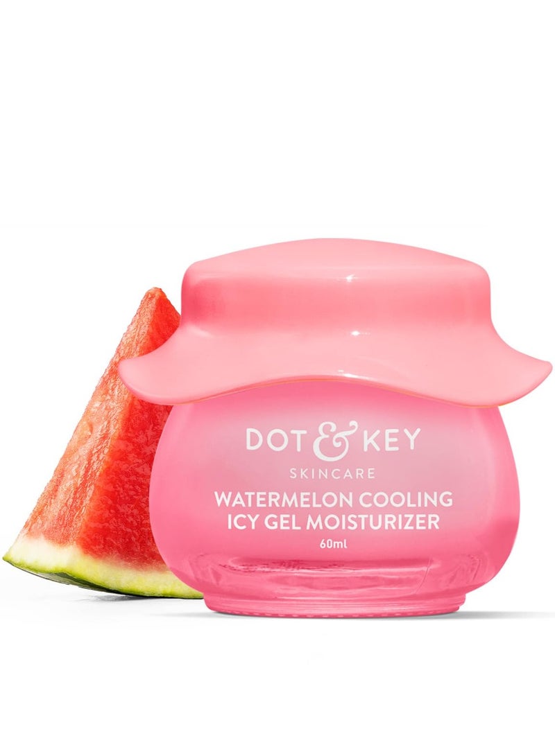 دوت آند كي مرطب جل ثلجي مبرد بالبطيخ والبطيخ | يبرد البشرة على الفور، هيالورونيك ونياسيناميد | يتحكم في الدهون الزائدة، يعزز إشراق البشرة | ينعش البشرة ويلطفها، غير لزج وغير دهني | 60 جم - Image 1