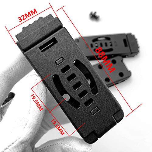 YCYU 2-Pack Knife Clip Holster Tactical Belt Buckle Kydex Universal Utility EDC Clip Camping Mag Pouches Sheath Tool - Image 2