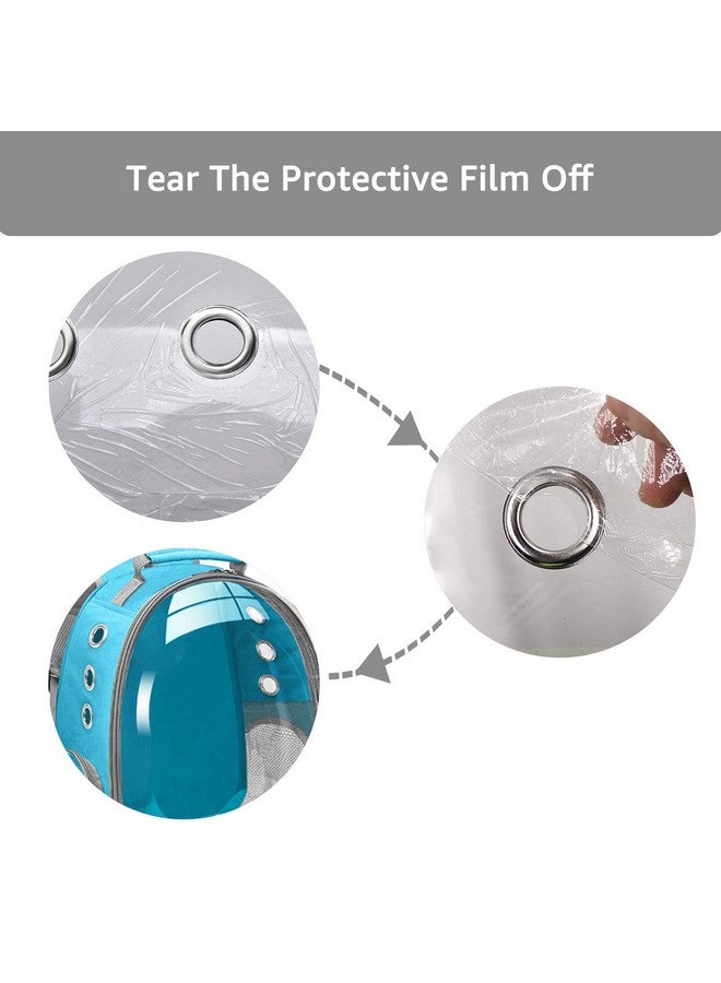 حقيبة ظهر لحمل الكلاب، حقيبة ظهر لحمل الحيوانات الأليفة للقطط الصغيرة والمتوسطة والجراء والكلاب، حقيبة حمل جسم الكلب، حقيبة سفر كبسولة الفضاء - أزرق - Image 5