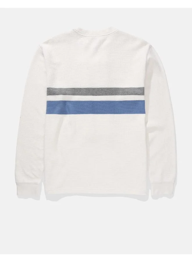 امريكان ايجل Striped Crew Neck T- Shirt