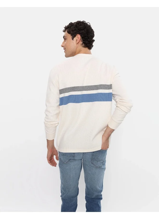 American Eagle Striped Crew Neck T- Shirt