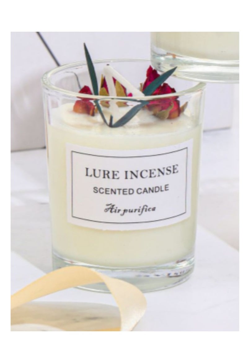 LURE INCENSE Scented Candle 100g, Soy Wax Rose Scented Candle - Image 2