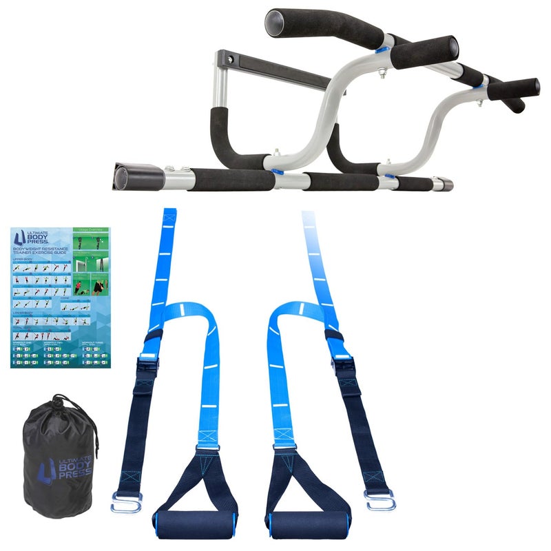Ultimate Body Press XL Doorway Pull Up Bar and Strap System - Image 1