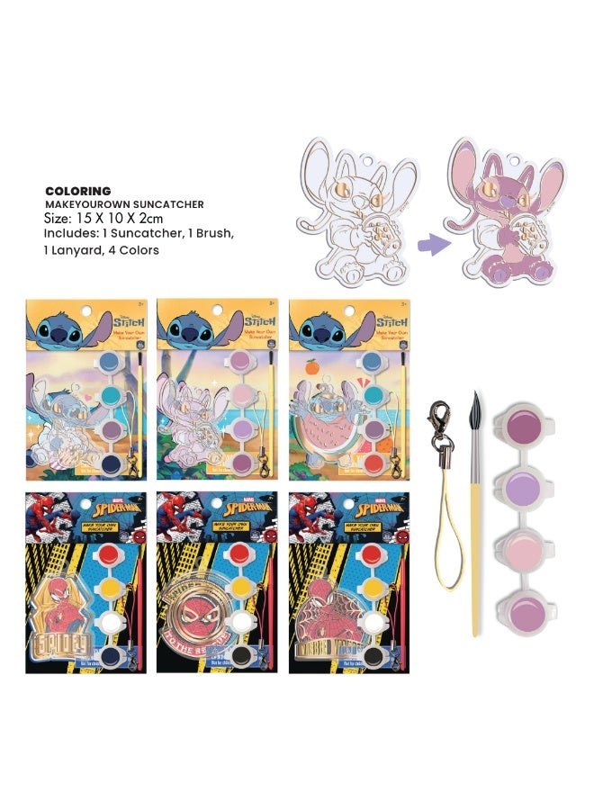 Disney Marvel Spider-Man Make Your Own Suncatcher | Painting Kit | Art & Craft For Kids | Fun Staycation Activity | Age 3+ - Image 1