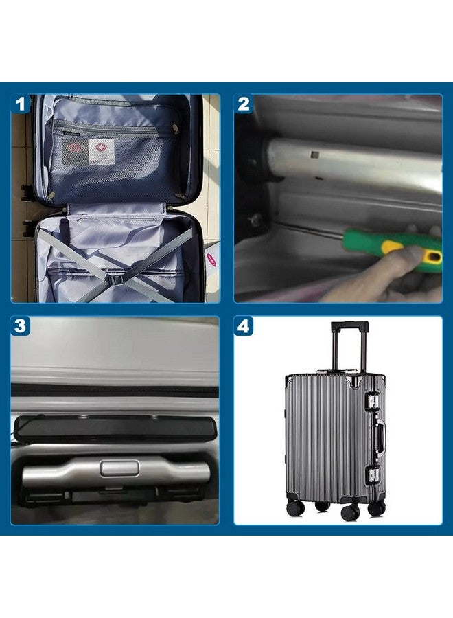 Mtsooning 2PCS Luggage Handle Replacement Parts,150mm Leather Suitcase Grip Pull Carry Strap Spare Fix Holders for Travel - Image 5