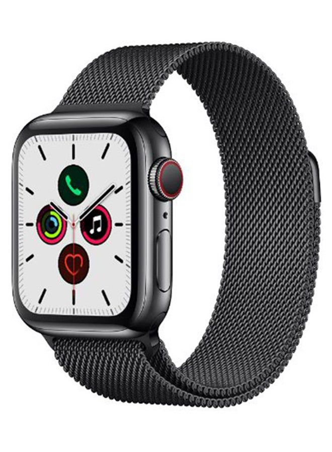 vesus Stainless Steel Replacement Band For Apple iWatch Series 5/4/3/2/1 Black