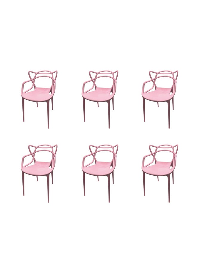JILPHAR FURNITURE Jilphar Furniture Half Molded  (PP) Dining Chair 1325F set of 6pcs 