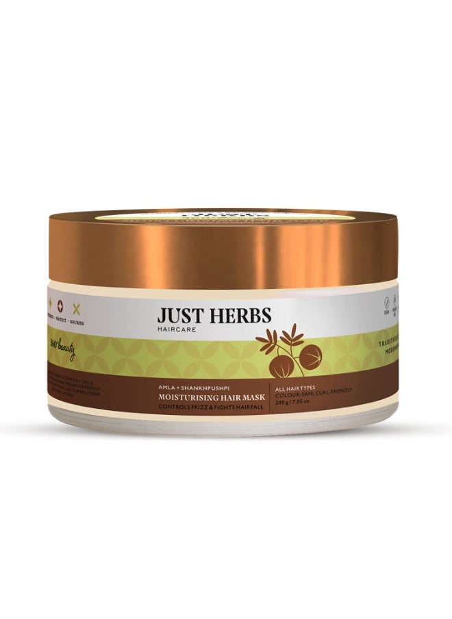 Just Herbs Ayurvedic Shirolepam Hair & Scalp Treatment Mask Cream For Hair Growth, Hairfall & Damaged Hair- Paraben & Silicon Free Hair Mask For Men & Women 200g  - Image 1