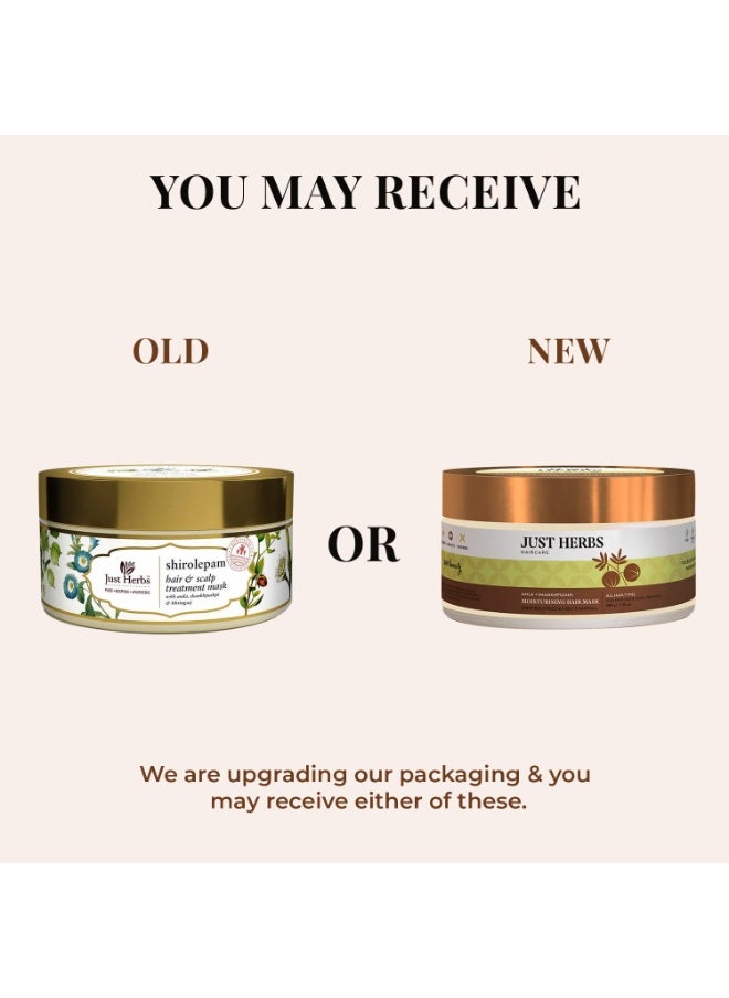 Just Herbs Ayurvedic Shirolepam Hair & Scalp Treatment Mask Cream For Hair Growth, Hairfall & Damaged Hair- Paraben & Silicon Free Hair Mask For Men & Women 200g  - Image 2