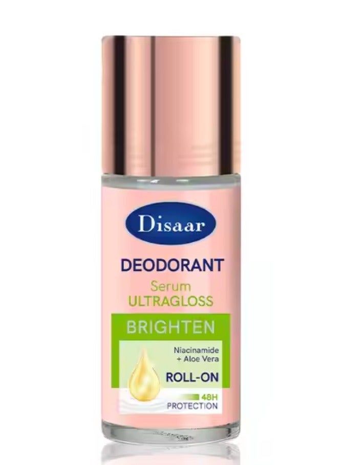 Disaar Deodorant Serum Ultragloss Brighten Niacinamide And Aloe Vera E Roll On 50ml