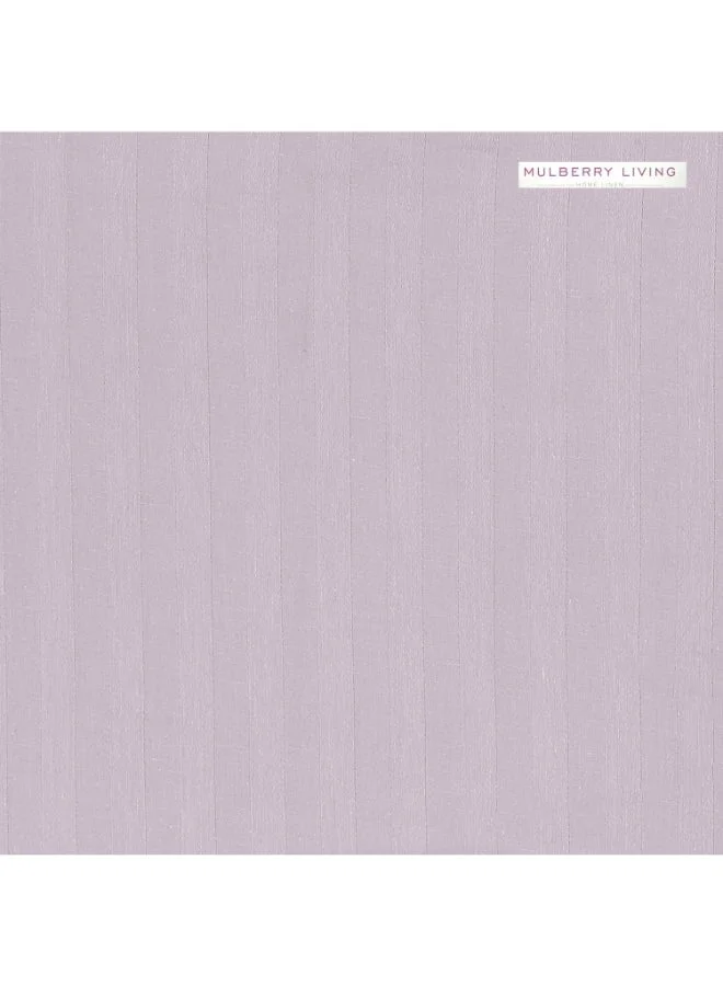 MULBERRY LIVING 100% Cotton King Duvet Cover - 300 TC Elysian Stripes(2cm). Width 260 x Length 240cms - Cameo Rose