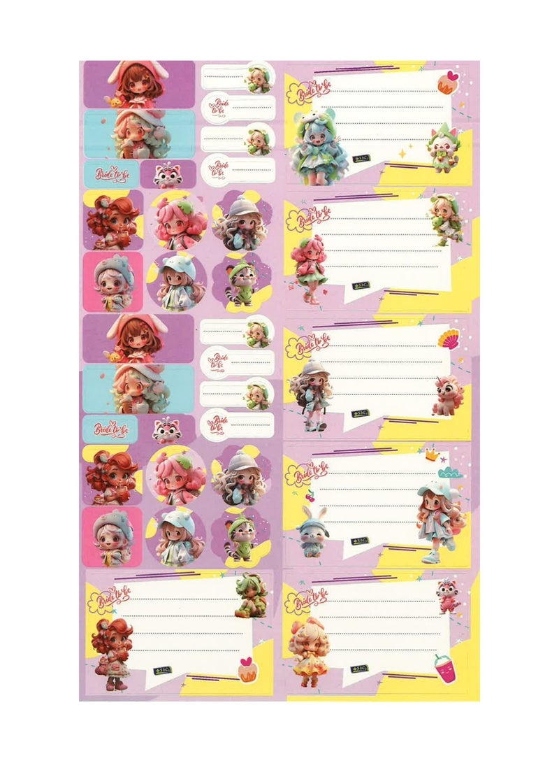 SBC 10-Sheet Name Labels And Stickers For School - Image 2