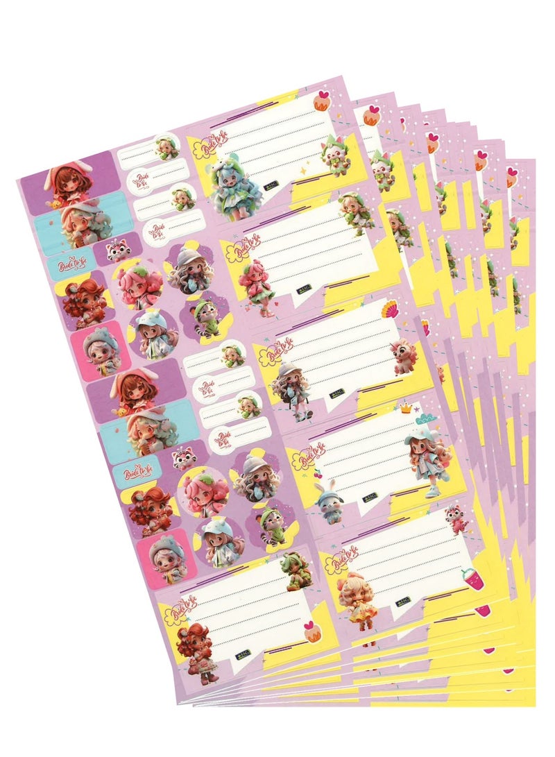 SBC 10-Sheet Name Labels And Stickers For School - Image 1