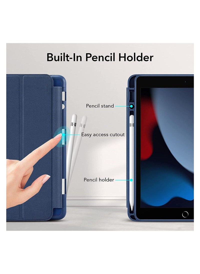 ELTRAZONE Pencil Case Compatible with iPad 9/8/7 (10.2-Inch, 2021/2020/2019), iPad Case with Pencil Holder, Trifold Stand, Auto Sleep/Wake, Rebound Series - Image 4