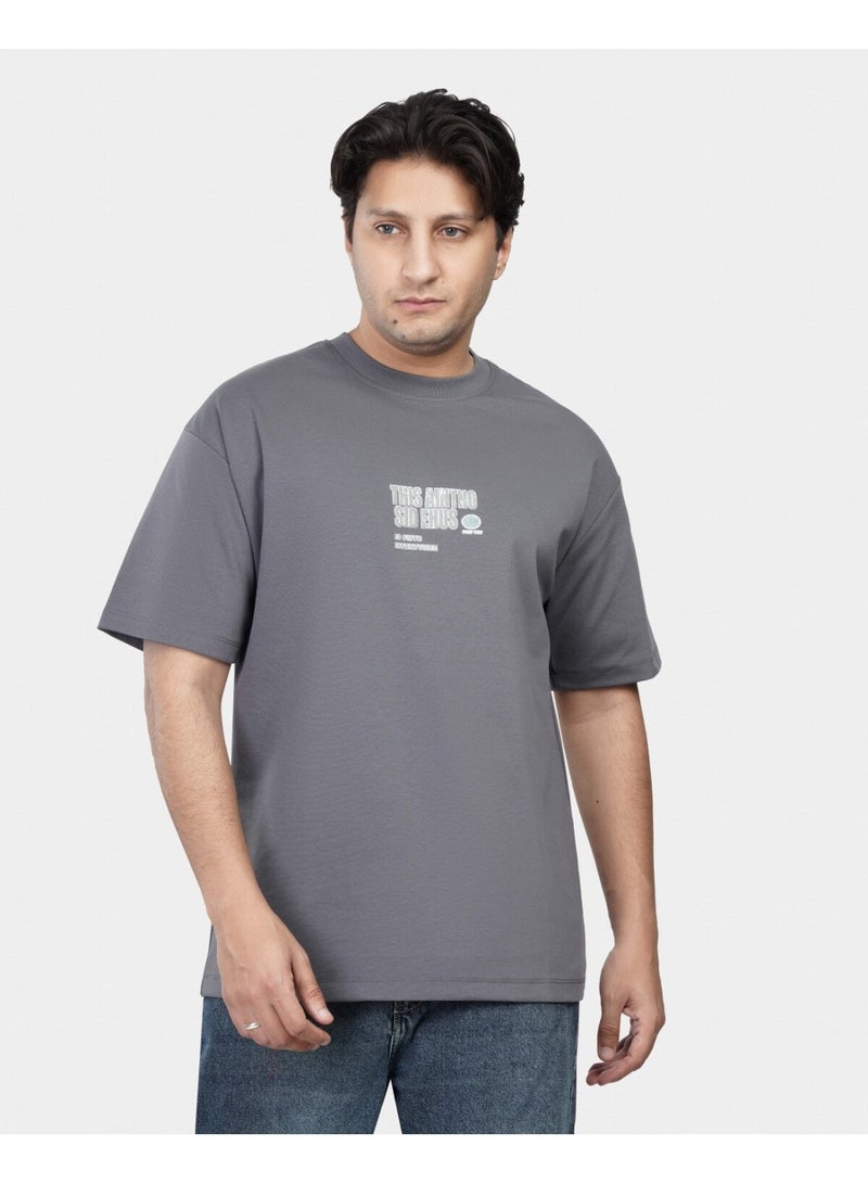 TORINESE "Sideline Grey" Minimalist Graphic Oversize - Image 2