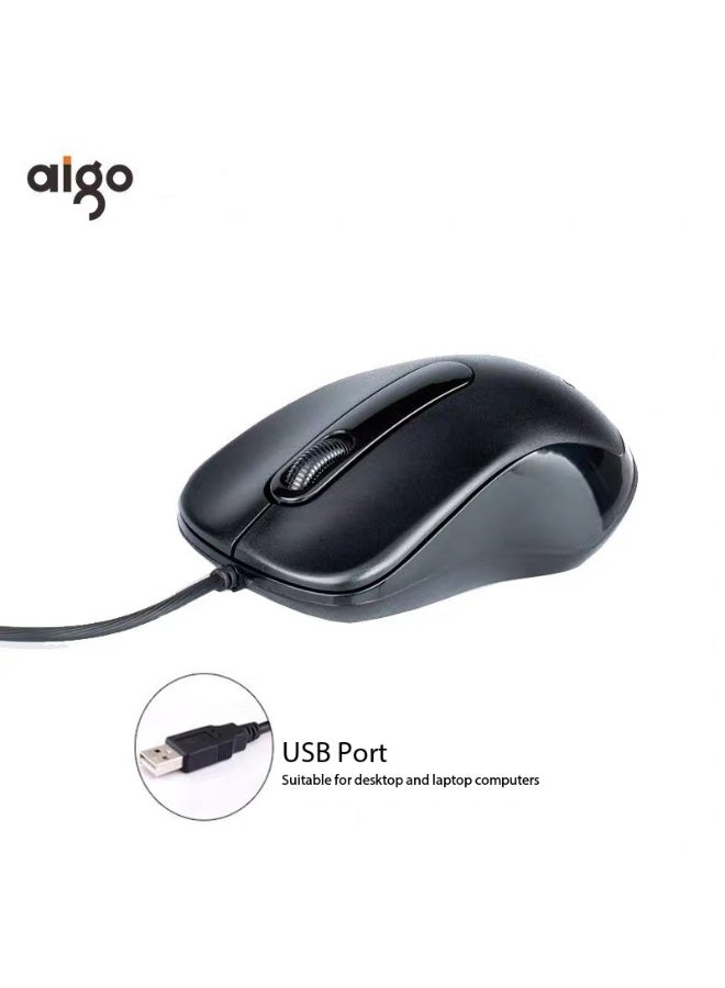 آيجو aigo Q822 ماوس إيرغونومية سلكية ، 1200DPI تحديد موقع دقيق ، هادئ ومريح ، عالمي لمكتب الأعمال والاستخدام المنزلي - Image 3