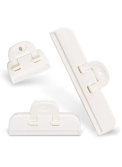 Food Bag Clips, 3 PCS Bag Clips for Food Storage (3 Sizes), Reusable Food Storage Clips Sealing Clips for Sealing Food, Snacks, Coffee, Chip Bag Clips Packet Clips for Kitchen, Home, Office