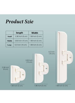 SYOSI Food Bag Clips, 3 PCS Bag Clips for Food Storage (3 Sizes), Reusable Food Storage Clips Sealing Clips for Sealing Food, Snacks, Coffee, Chip Bag Clips Packet Clips for Kitchen, Home, Office  - Image 3