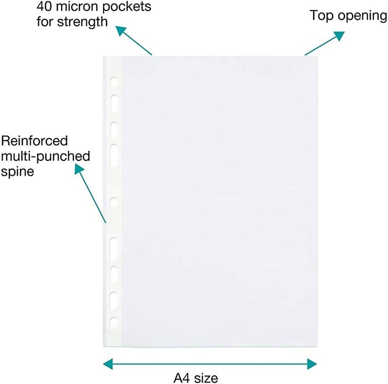 SUMMIT A4 Punched Pockets - 200 Pack - Image 3