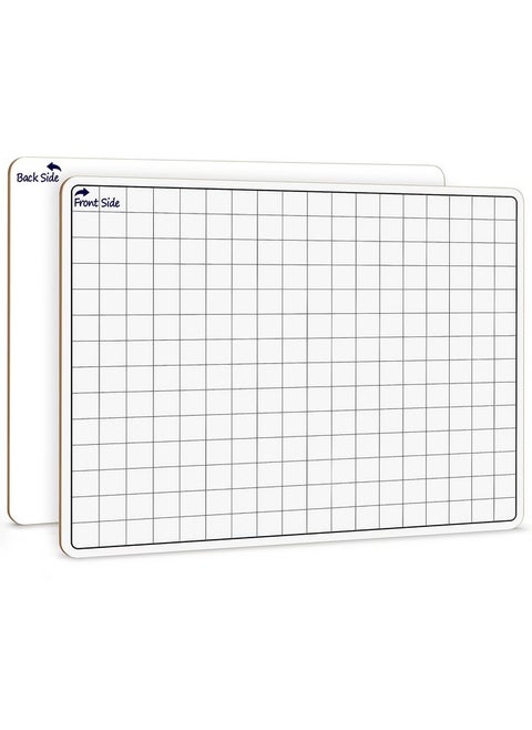 11”X14” Large Graph Dry Erase Grid Board Doublesided White Board .75” Cells Drawing Math Grid Lines Graphing Charts Whiteboard For Home School Classroom Teachers And Students