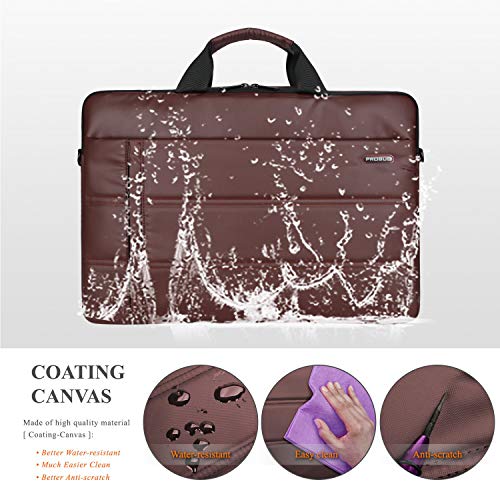 Probus Unisex Traveller Business Laptop Sleeve Sling Bag with Shoulder Strap for 13.3 Inch Laptop (Brown) - Image 5