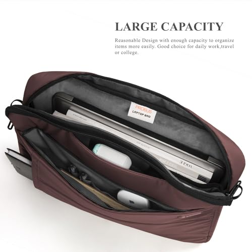Probus Unisex Traveller Business Laptop Sleeve Sling Bag with Shoulder Strap for 13.3 Inch Laptop (Brown) - Image 2