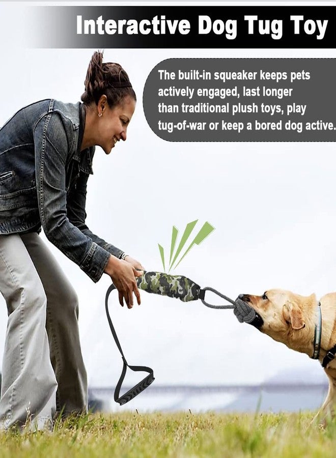 ETIAL Interactive Dog Tug Toy,Indestructible Dog Toys for Aggressive Chewers,Tough Squeaky Dog Rope Toys for Training,Tug of War Dog Toy Balls for Medium & Large Dogs - Image 2